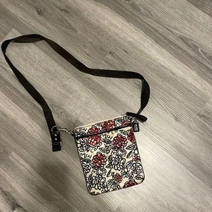 Floral Coach Crossbody Bag